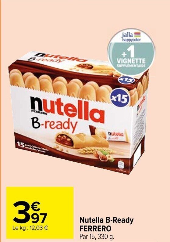 Promo Nutella B Ready Ferrero Par G Chez Carrefour Market