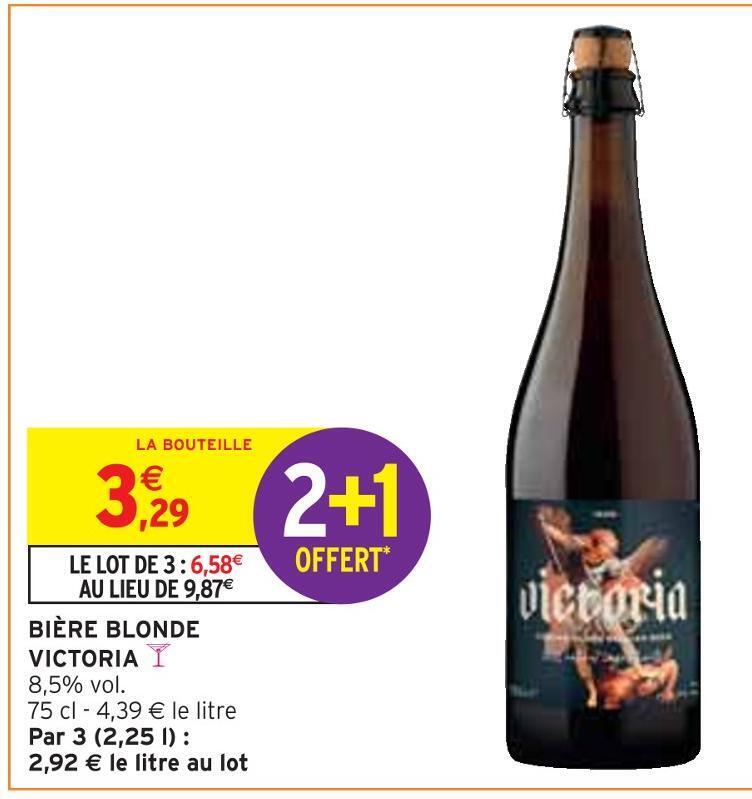 Promo Victoria Bi Re Blonde Chez Intermarch