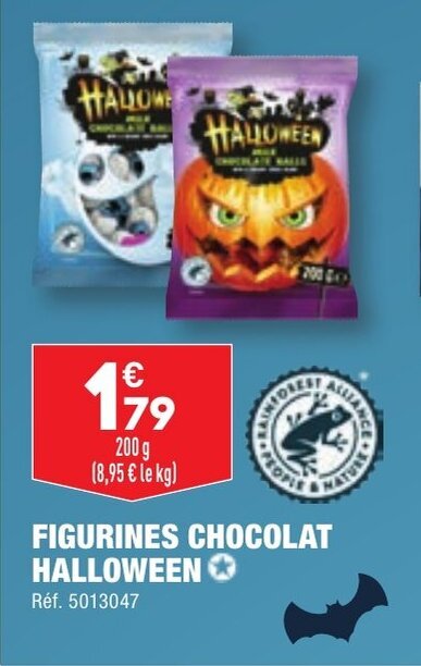 Promo FIGURINES CHOCOLAT HALLOWEEN Chez ALDI