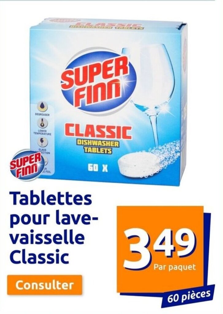 Promo Tablettes Pour Lave Vaisselle Classic Chez Action