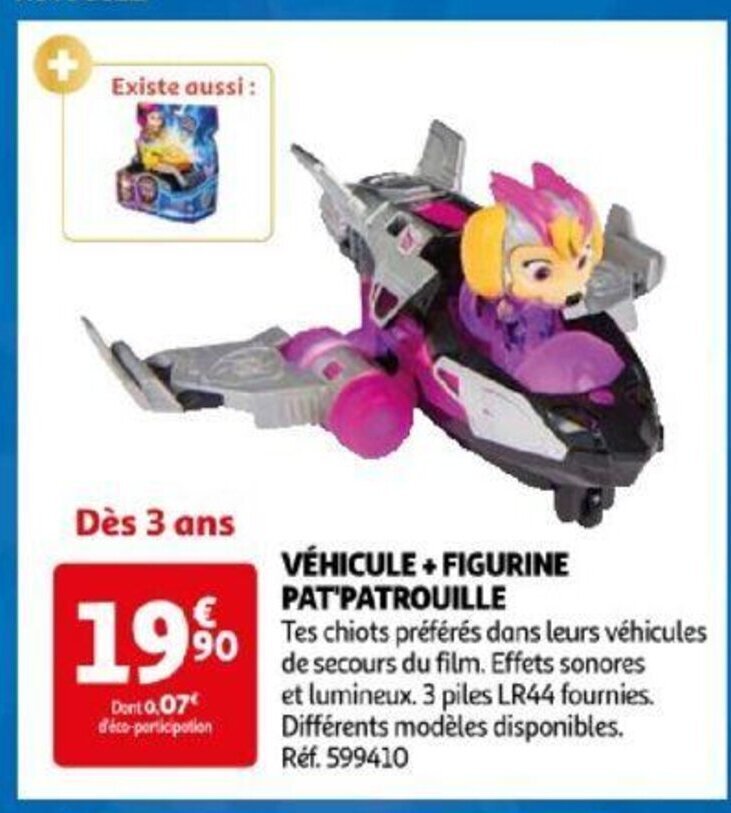 Promo VÉHICULE FIGURINE PAT PATROUILLE chez Auchan