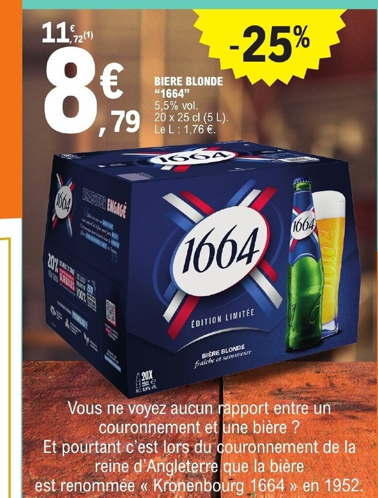 Promo Biere Blonde Chez E Leclerc