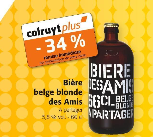 Promo Bi Re Belge Blonde Des Amis Chez Colruyt