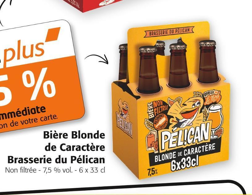 Promo Brasserie Du P Lican Bi Re Blonde De Caract Re Chez Colruyt