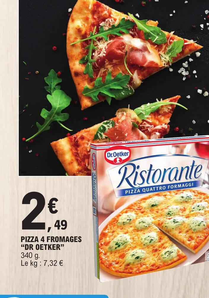 Promo PIZZA 4 FROMAGES DR OETKER Chez E Leclerc