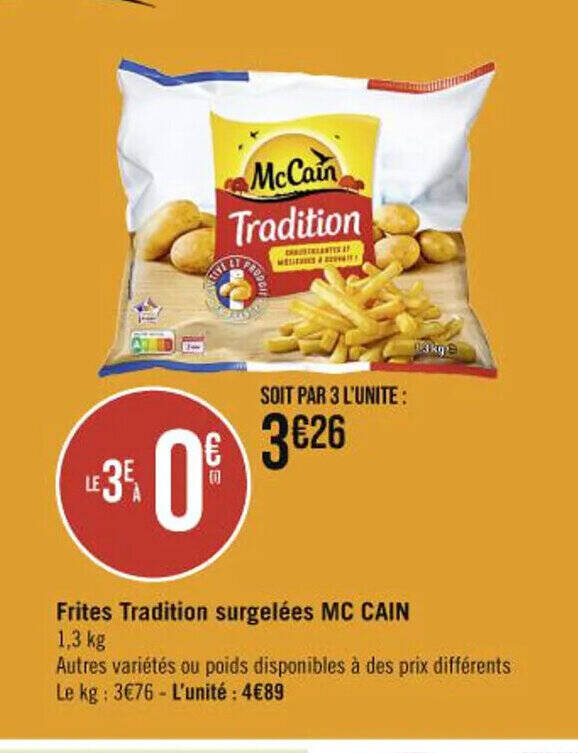 Promo Frites Tradition surgelées MC CAIN chez Hyper