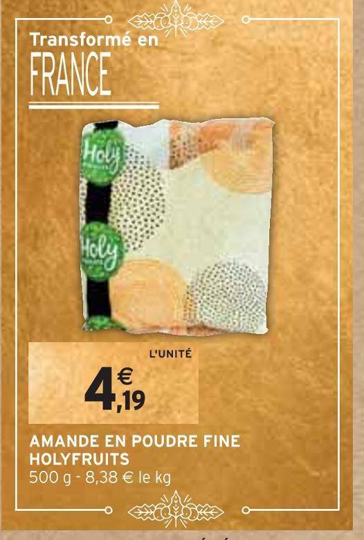 Promo Holyfruits amande en poudre fine chez Intermarché