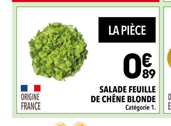 Promo Salade feuille de chêne blonde chez Supeco