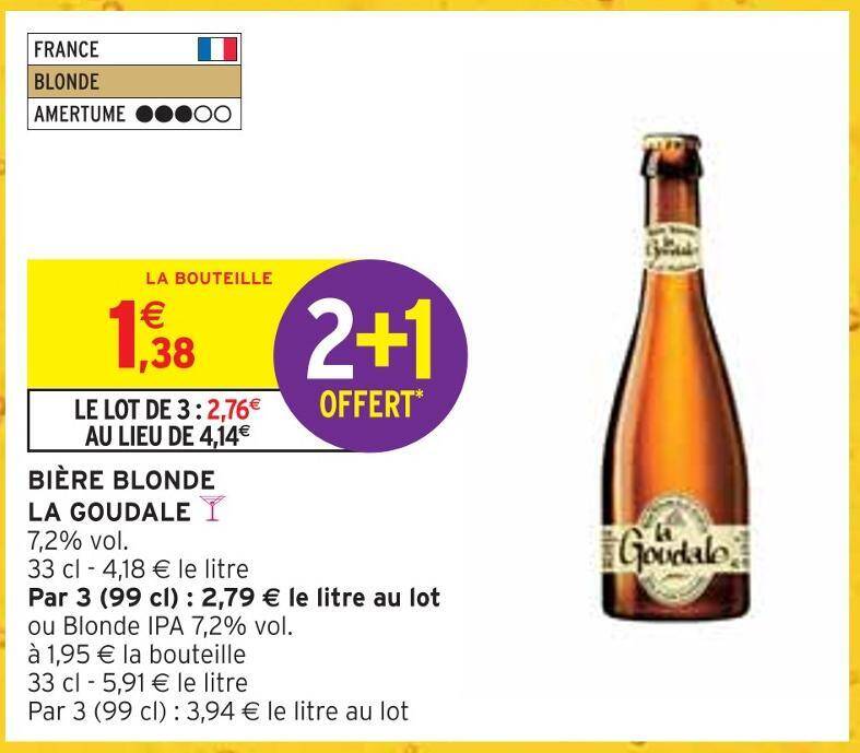 Promo La goudale bière blonde chez Intermarché