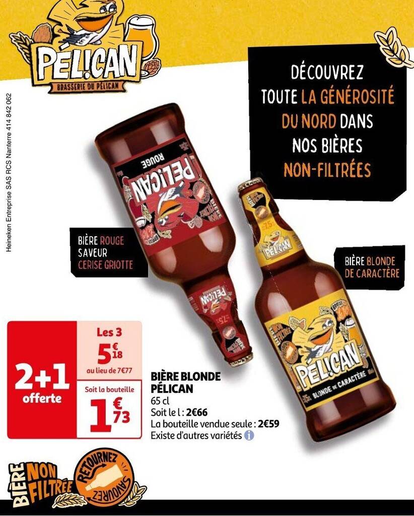 Promo Bi Re Blonde P Lican Cl Chez Auchan