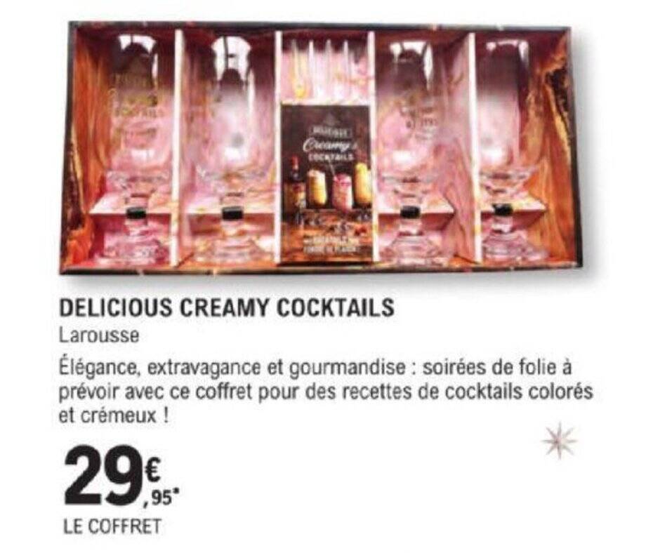 Promo DELICIOUS CREAMY COCKTAILS Chez E Leclerc