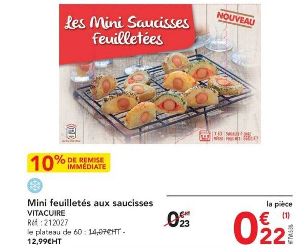 Promo Mini Feuillet S Aux Saucisses Vitacuire Chez Metro