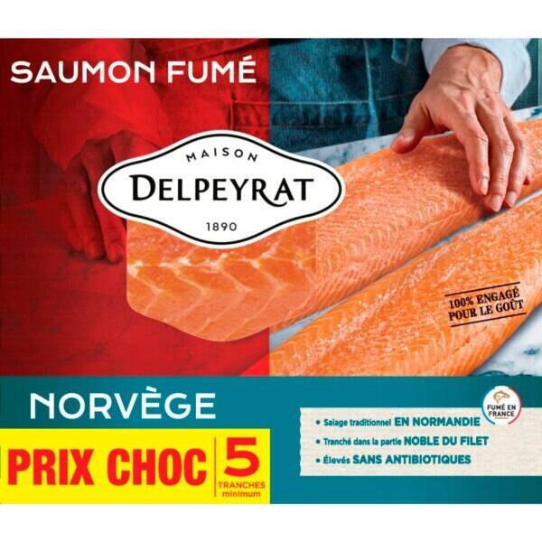 Promo Saumon Fum De Norv Ge Delpeyrat Chez Auchan