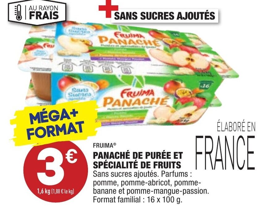 Promo Panaché de purée et spécialité de fruits chez ALDI