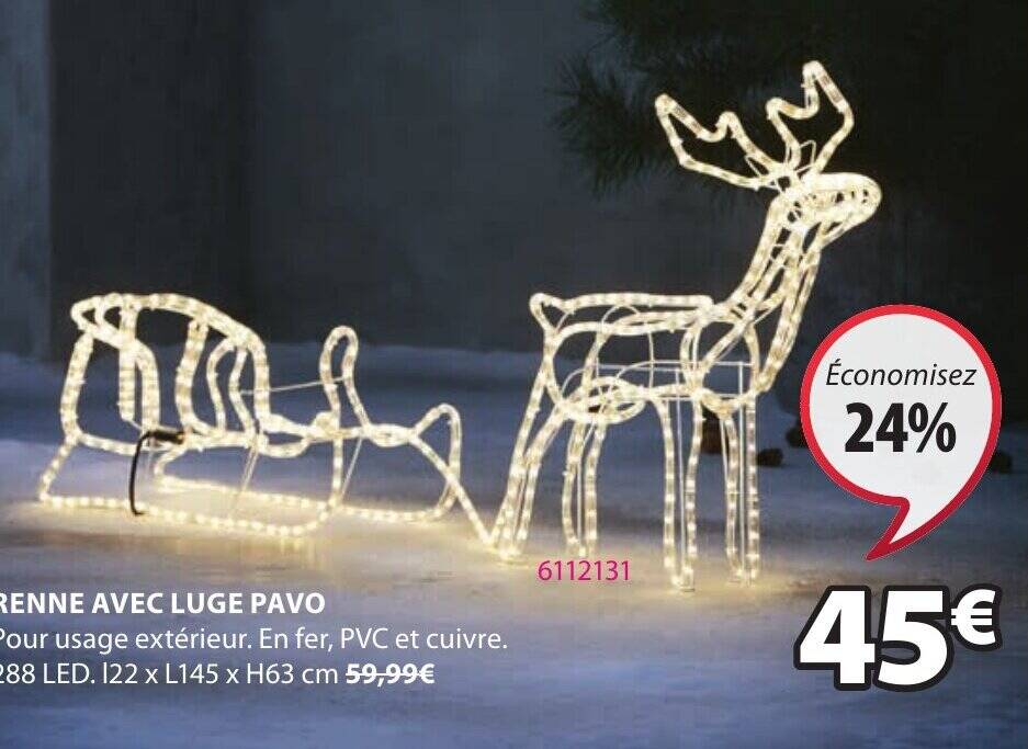 Promo Renne Avec Luge Pavo Chez Jysk