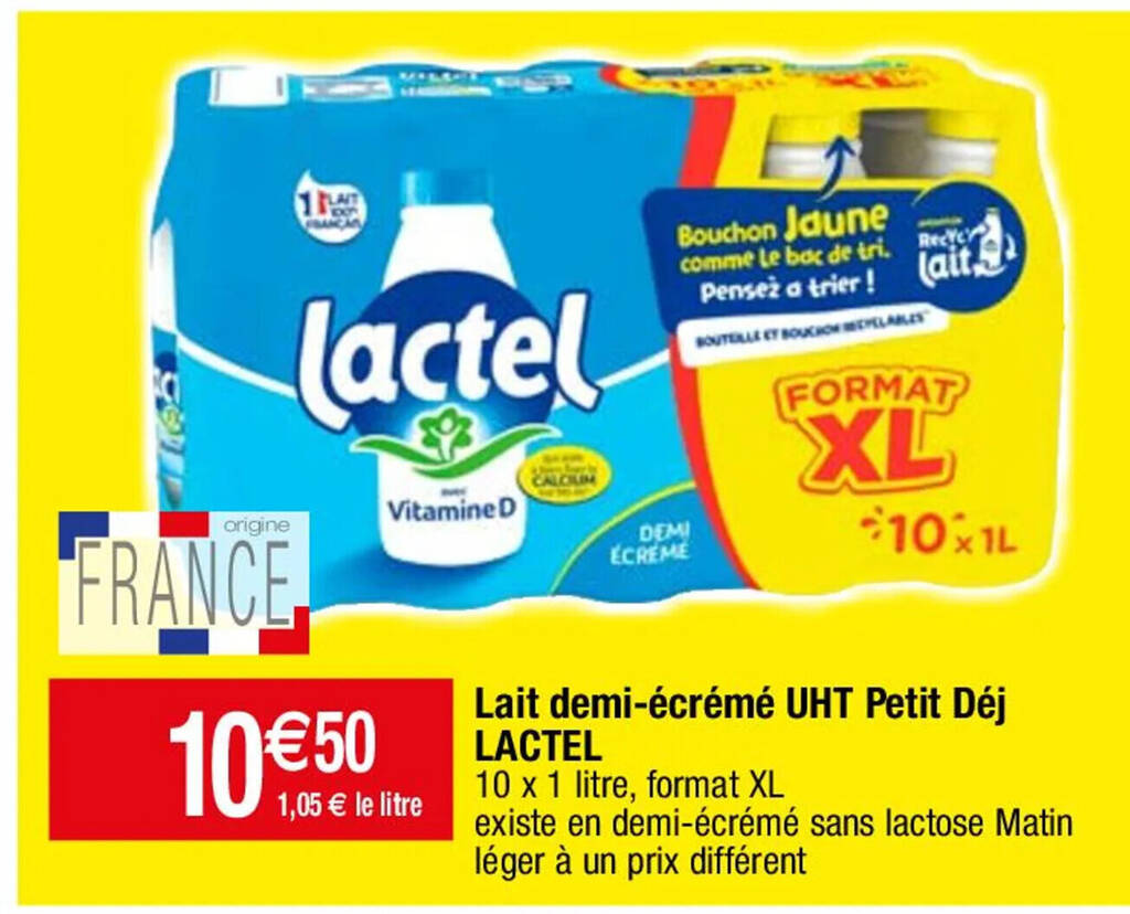 Promo Lait Demi Cr M Uht Petit D J Lactel Chez Migros