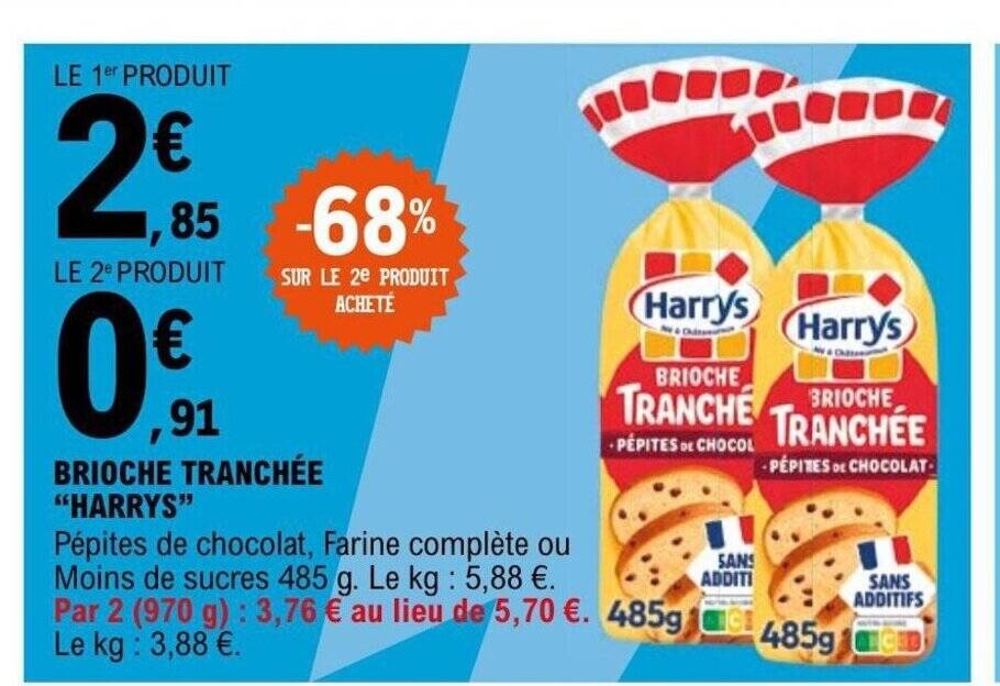 Promo BRIOCHE TRANCHÉE HARRYS chez E Leclerc Express