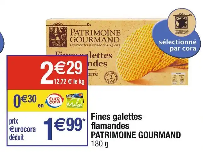 Promo Patrimoine Gourmand Fines Galettes Flamandes Chez Cora