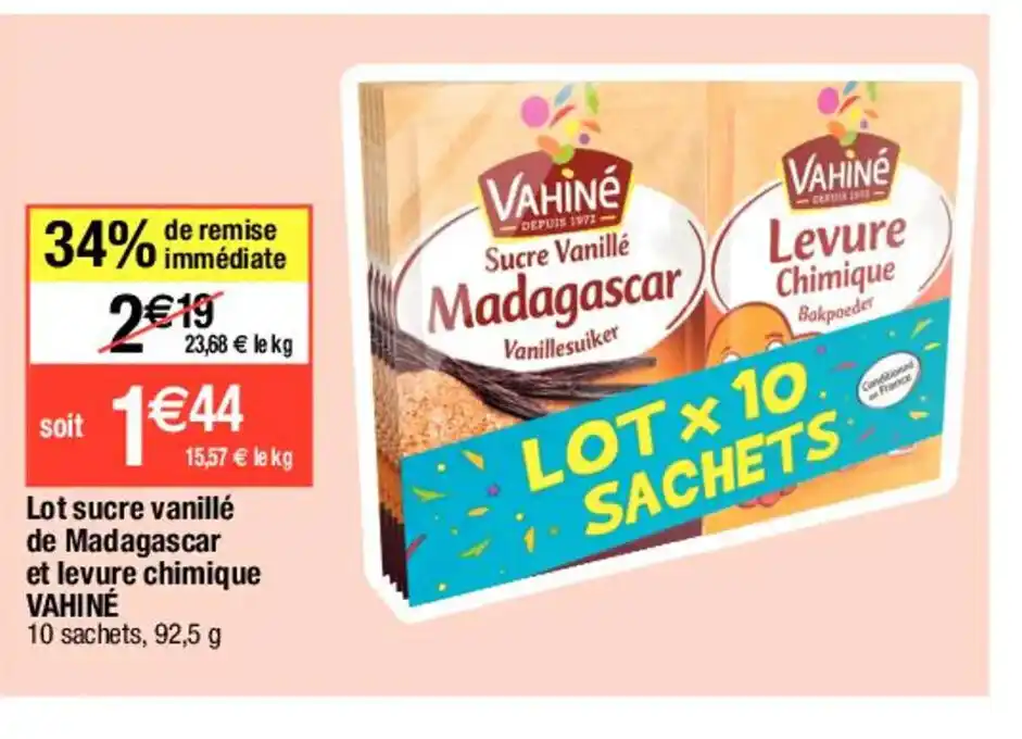 Promo Lot Sucre Vanille De Madagascar Chez Migros