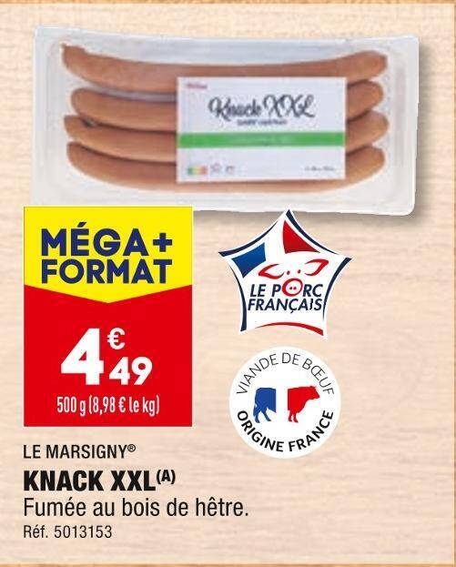 Promo Le Marsigny Knack Xxl Chez Aldi