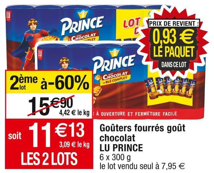 Promo Lu Prince Go Ters Fourr S Go T Chocolat Chez Cora