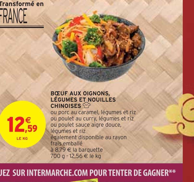 Promo B Uf Aux Oignons L Gumes Et Nouilles Chinoises Chez Intermarch