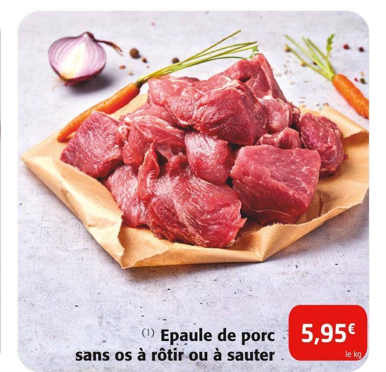 Promo Epaule De Porc Sans Os R Tir Ou Sauter Chez Colruyt