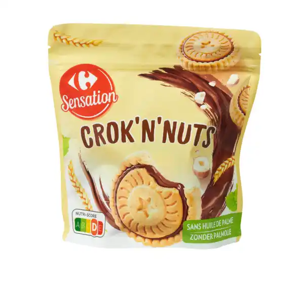 Promo CARREFOUR SENSATION Biscuits Crok N Nuts Chez Carrefour