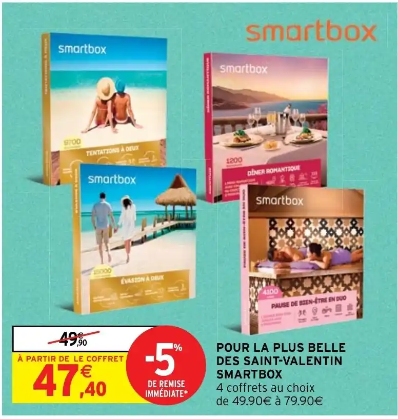 Promo Pour La Plus Belle Des Saint Valentin Smartbox Chez Intermarch Hyper