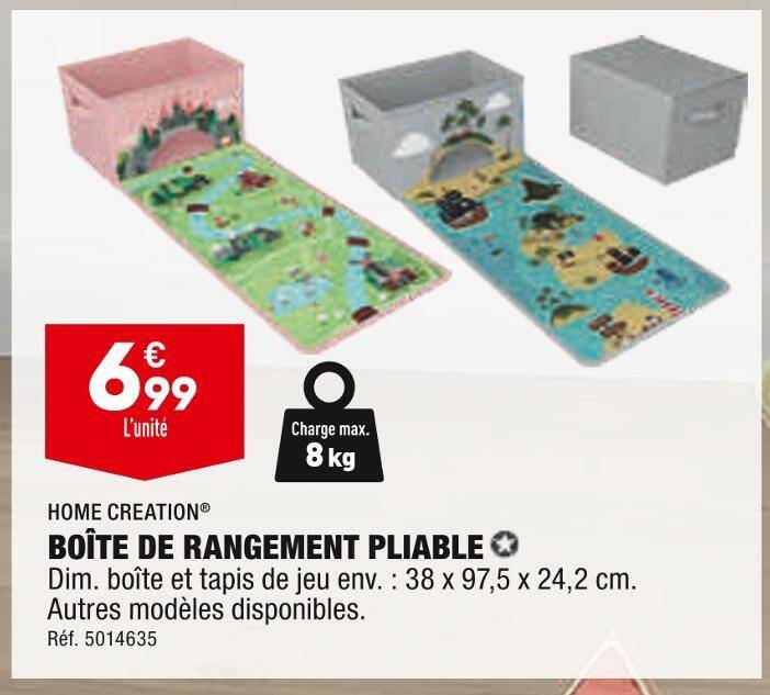 Promo Home Creation Bo Te De Rangement Pliable Chez Aldi