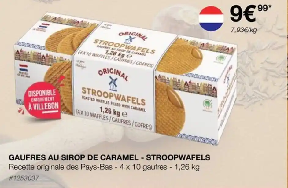 Promo GAUFRES AU SIROP DE CARAMEL STROOPWAFELS Chez Costco