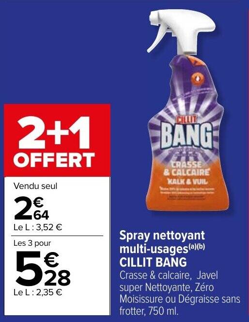 Promo Spray Nettoyant Multi Usages A B Cillit Bang Chez Carrefour Market