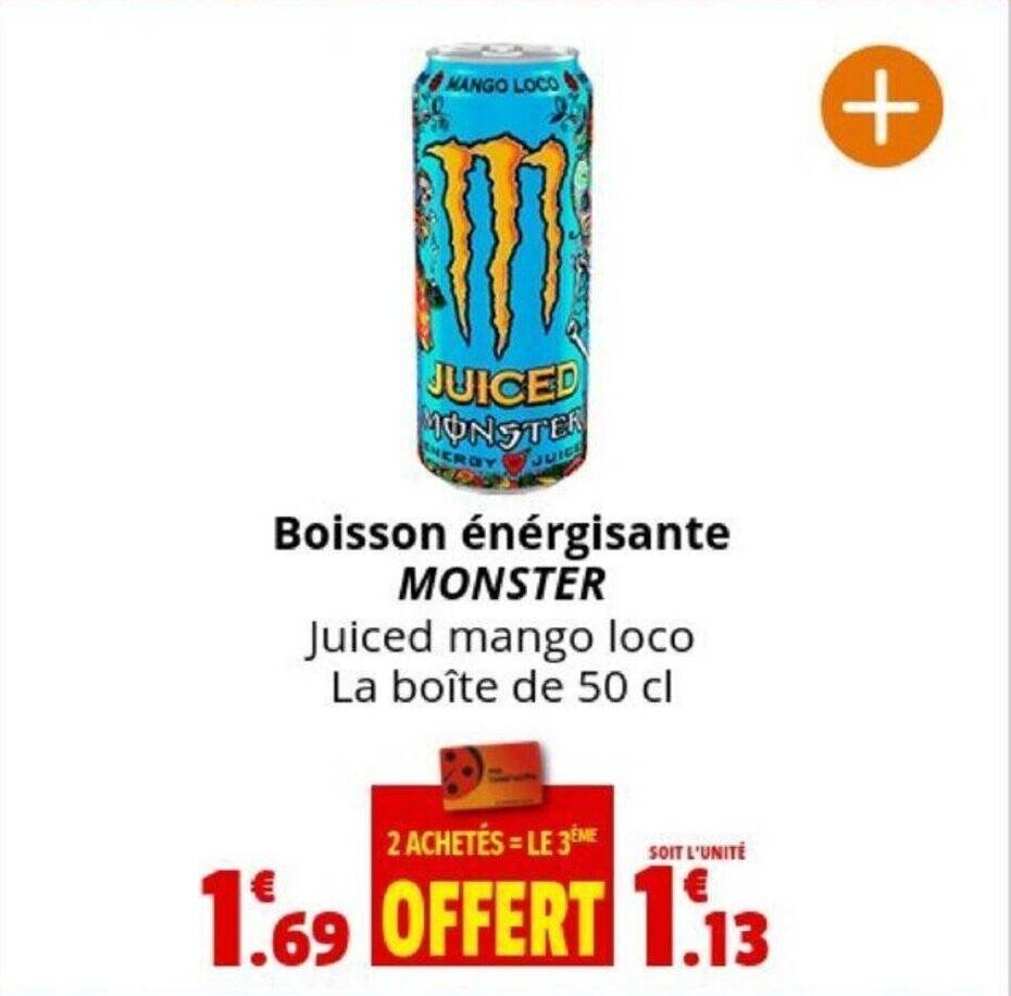 Promo Boisson N Rgisante Monster Chez Coccimarket