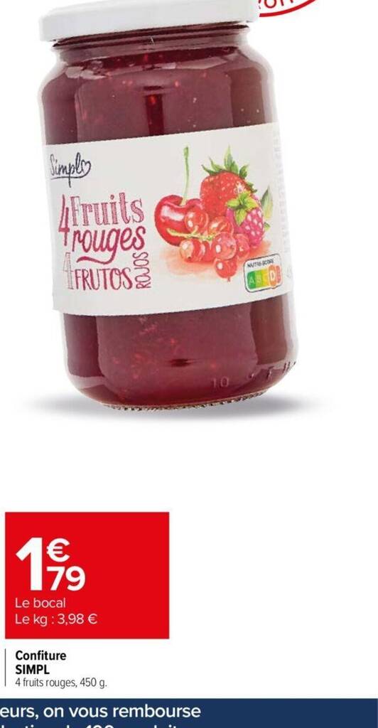 Promo Confiture Simpl Chez Carrefour