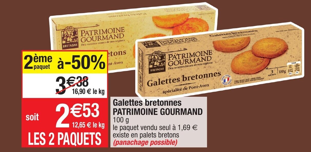 Promo Galettes Bretonnes Patrimoine Gourmand Chez Migros