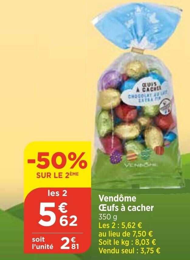 Promo Vendôme Œufs à cacher chez Bi1