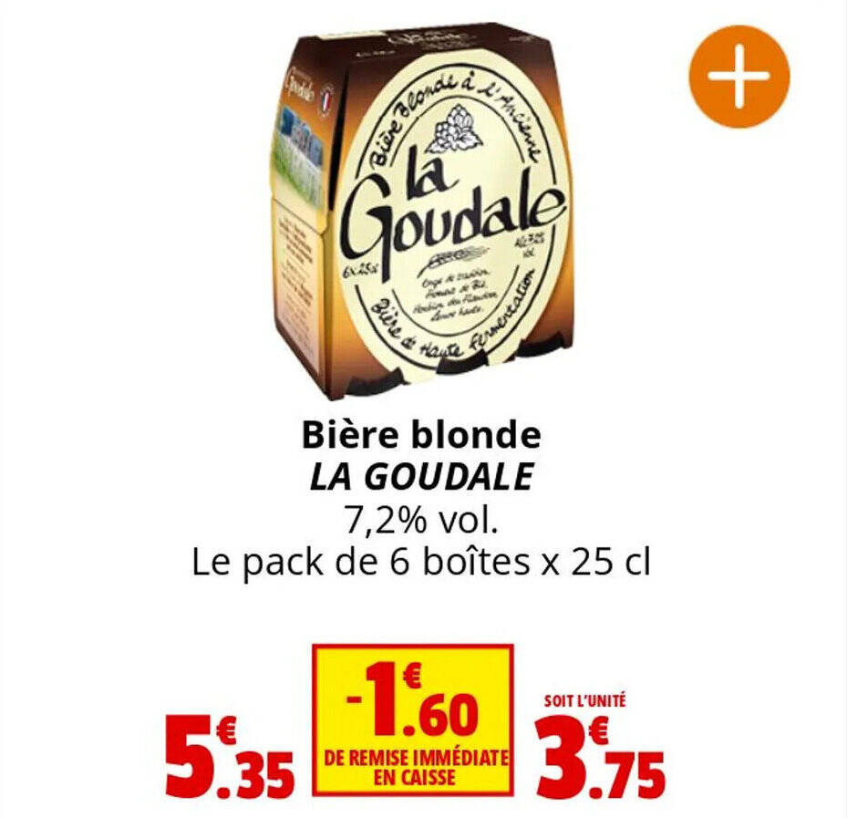 Promo Bi Re Blonde La Goudale Vol Le Pack De Bo Tes X Cl