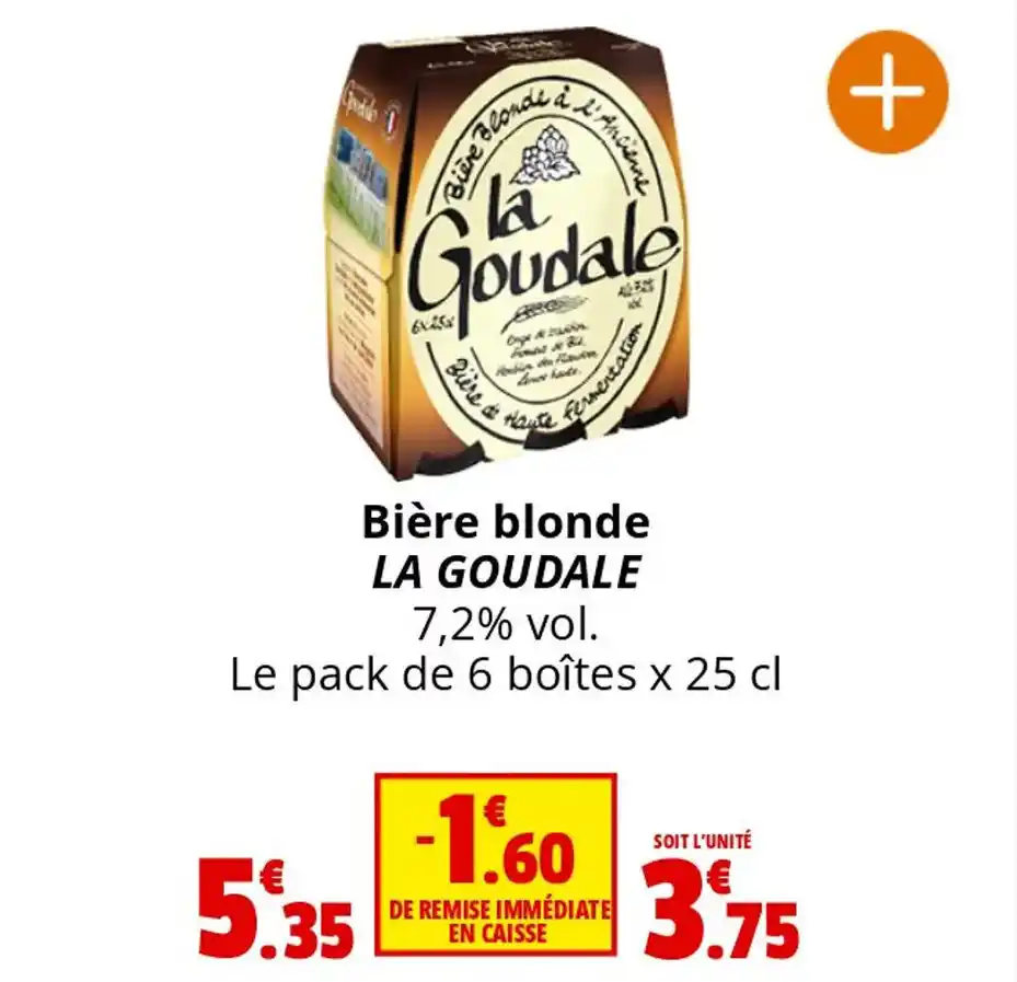 Promo Bi Re Blonde La Goudale Vol Le Pack De Bo Tes X Cl