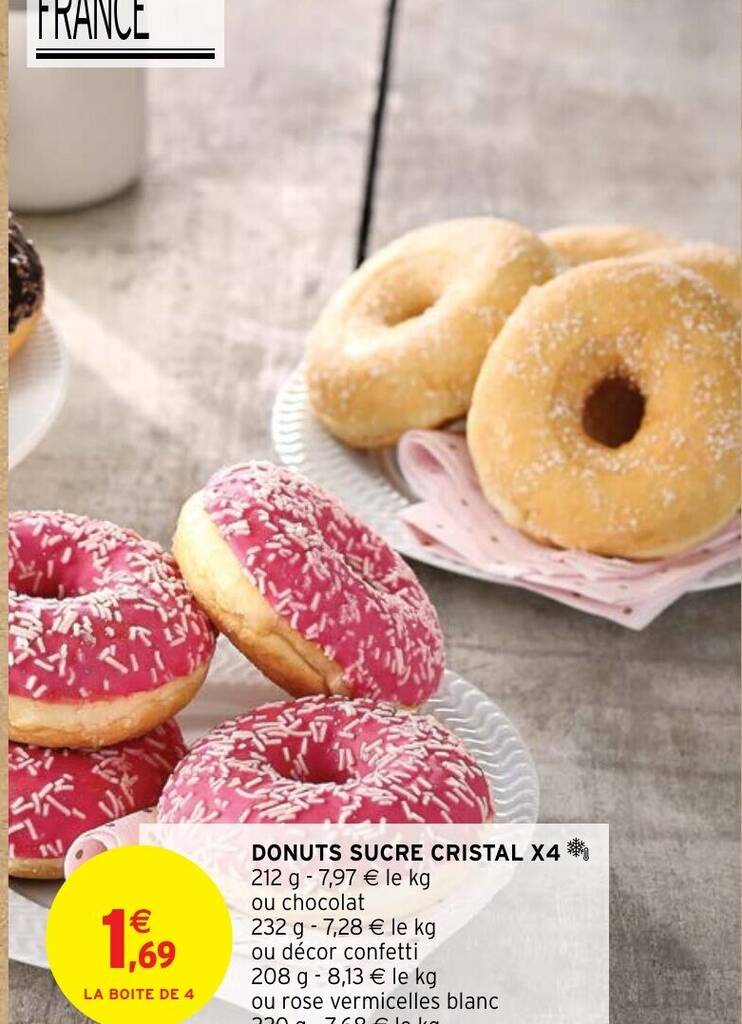 Promo Donuts Sucre Cristal X Chez Intermarch Hyper