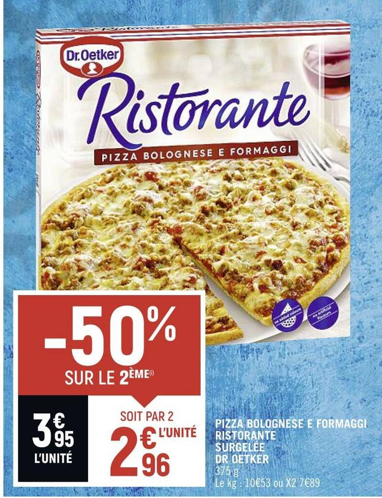 Promo Dr Oetker Pizza Bolognese E Formaggi Ristorante Surgel E Chez