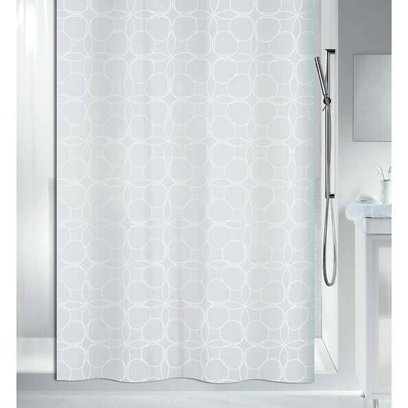 Promo Spirella Rideau De Douche Polyester Filigran X Cm Blanc Chez