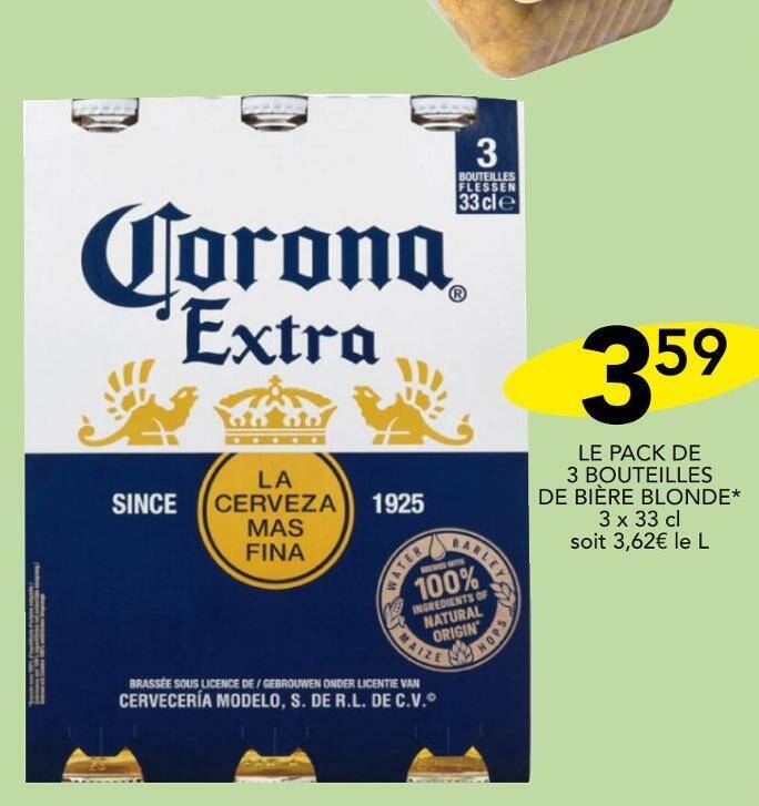 Promo Corona Extra Le Pack De Bouteilles De Bi Re Blonde Chez Stokomani