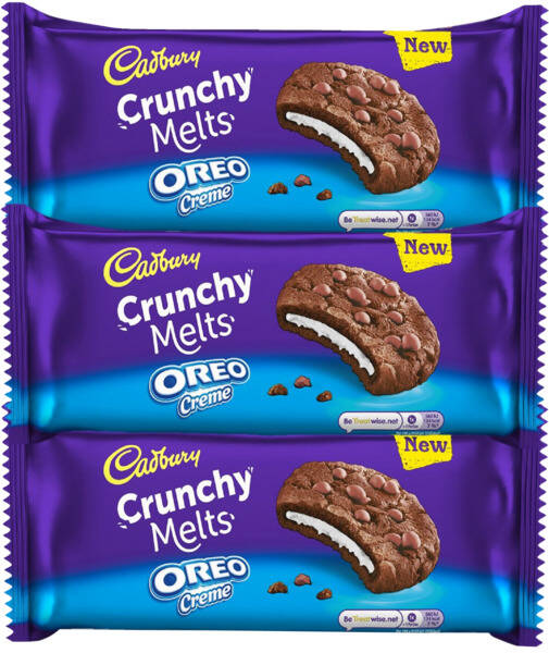 Promo CADBURY Cookies Crunchy Melts Oreo Cream Chez Carrefour