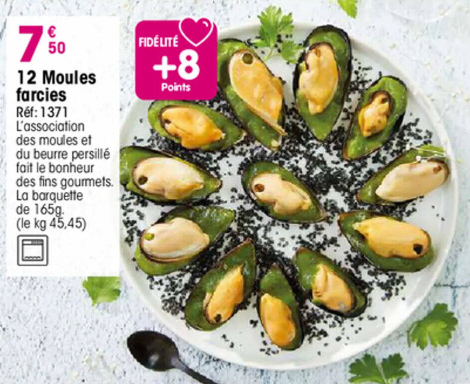 Promo Moules Farcies Chez Croque Gel