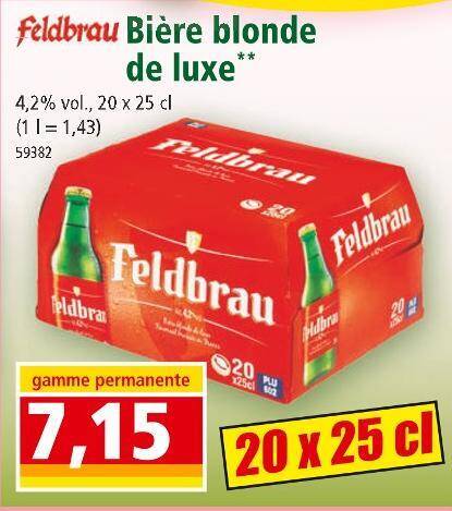 Promo Feldbrau Bière blonde de luxe chez Norma