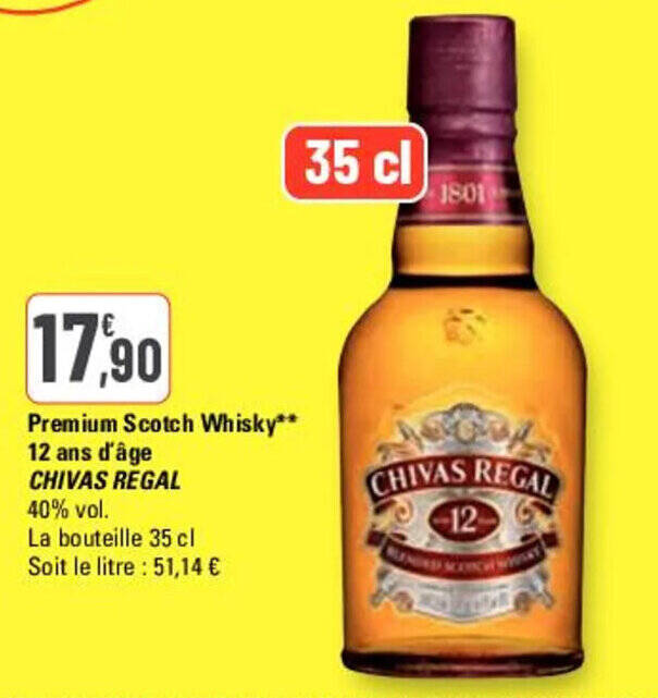 Promo Premium Scotch Whisky Ans D Ge Chivas Regal Chez G