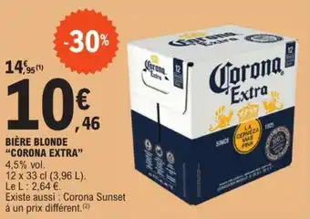 Promo Bi Re Blonde Corona Extra Chez E Leclerc