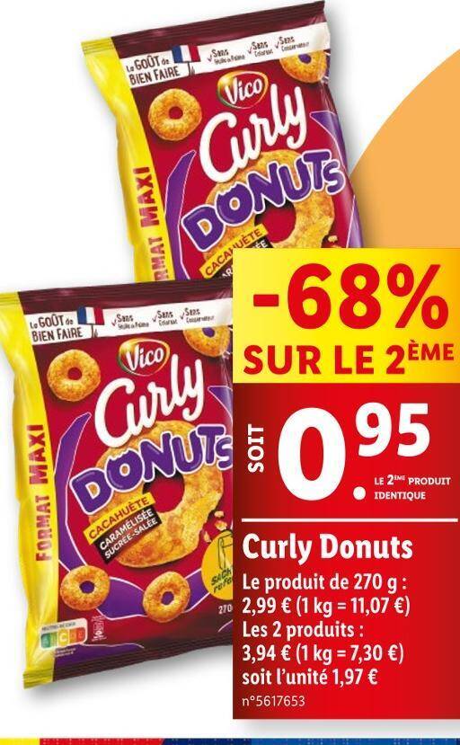 Promo Vico Curly Donuts Chez Lidl