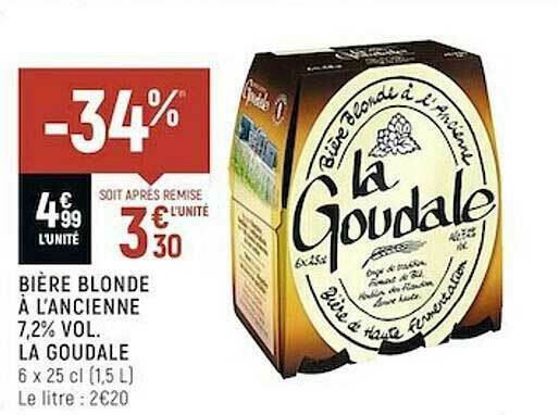 Promo Bi Re Blonde L Ancienne Vol La Goudale Chez Spar