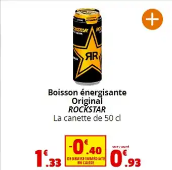 Promo Boisson énergisante Original ROCKSTAR La canette de 50 cl chez